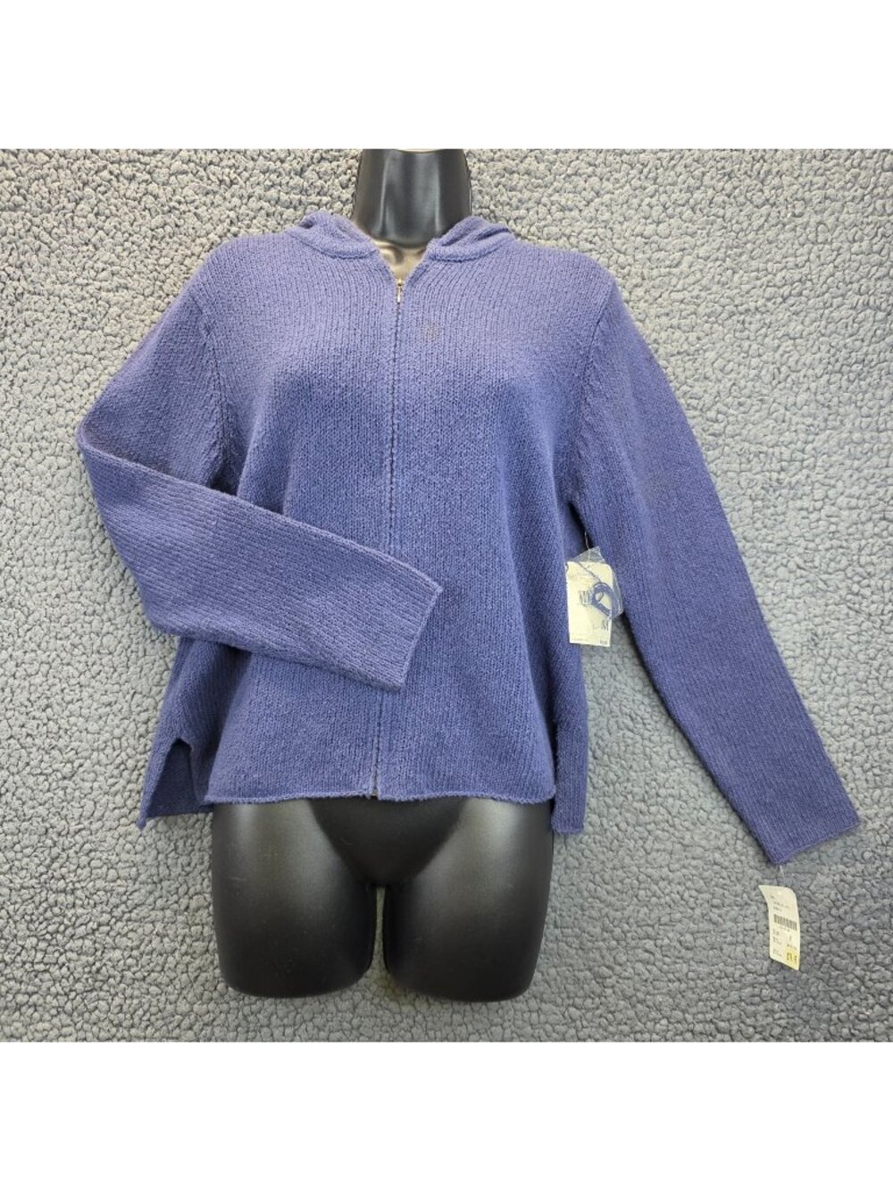 Vintage Susan Bristol Hoodie Sweater Sze M Blue Zip Casual Streetwear Y2K Layers